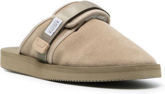 Suicoke ZAVO-Mab lammy slippers Beige