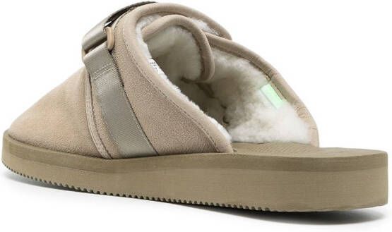 Suicoke ZAVO-Mab lammy slippers Beige