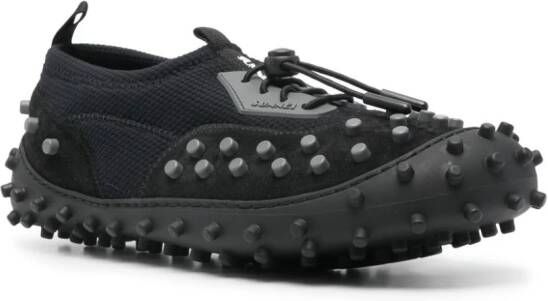 Sunnei 1000Chiodi leren sneakers met studs Zwart