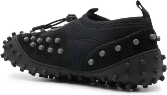 Sunnei 1000Chiodi leren sneakers met studs Zwart