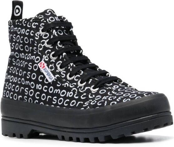 Superga x 10 Corso Como canvas sneakers Zwart