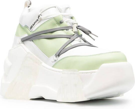 SWEAR Amazon sneakers met plateauzool Groen