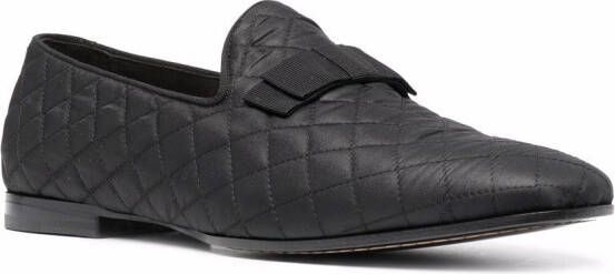 Tagliatore Leren loafers Zwart
