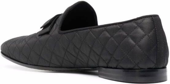 Tagliatore Leren loafers Zwart