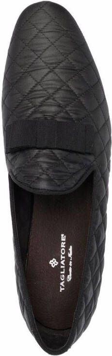 Tagliatore Leren loafers Zwart