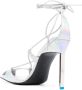 The Attico Adele iriserende sandalen Zilver - Thumbnail 3