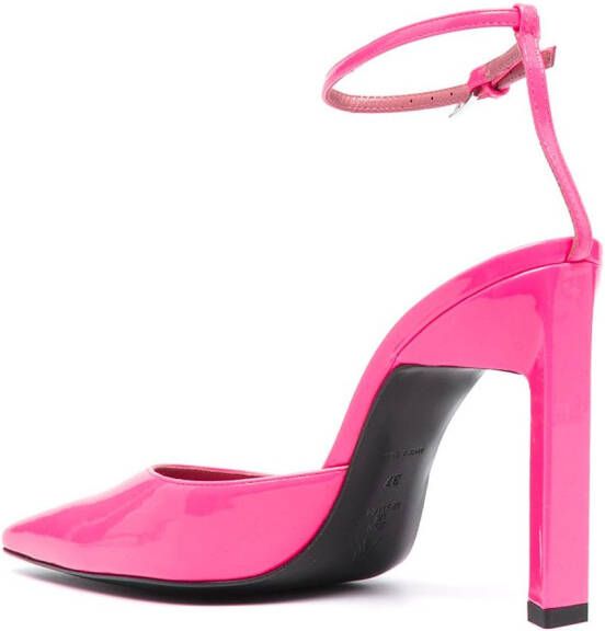 The Attico Amber pumps met enkelbandje Roze