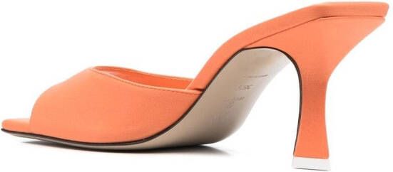 The Attico Anais sandalen met vierkante neus Oranje