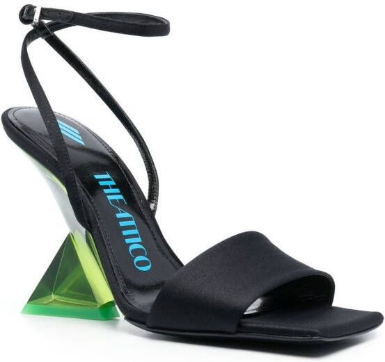 The Attico Cheope 105 sandalen Zwart