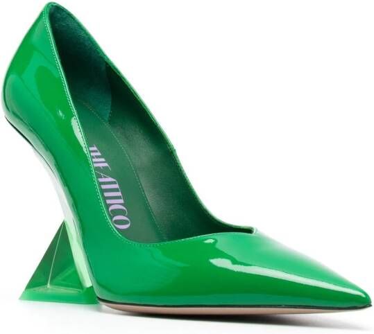 The Attico Gelakte pumps Groen