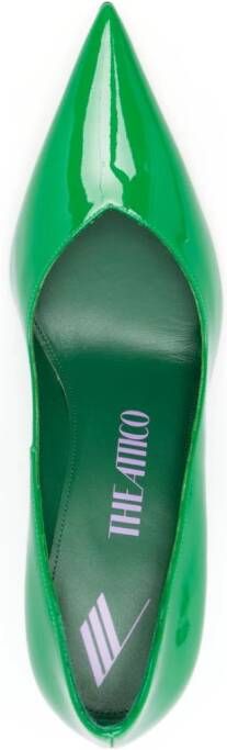 The Attico Gelakte pumps Groen