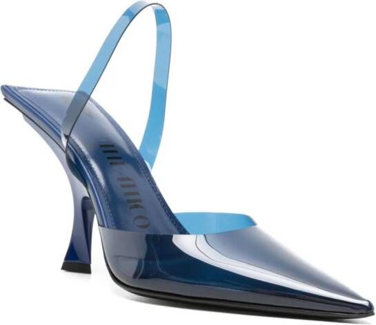 The Attico Ester 95mm slingback pumps Blauw