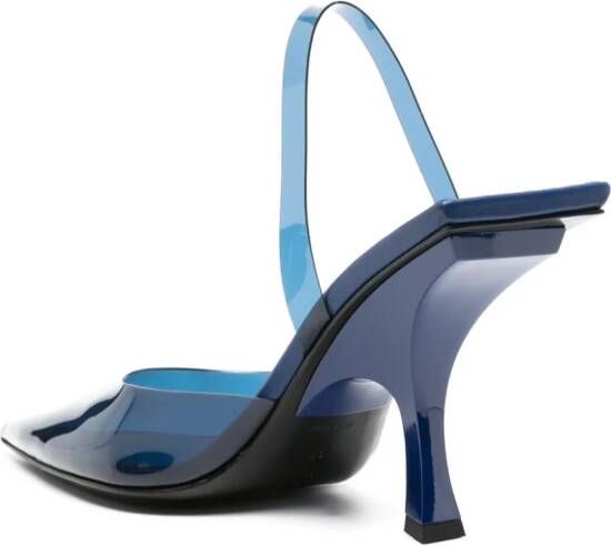 The Attico Ester 95mm slingback pumps Blauw