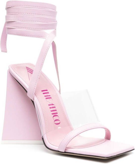 The Attico Isa sandalen met enkelband Roze