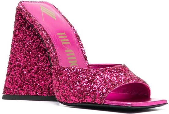 The Attico Luz sandalen met glitters Roze
