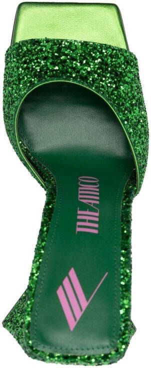 The Attico Luz sandalen met glitter Groen