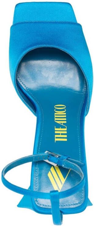 The Attico Piper satijnen sandalen Blauw