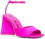 The Attico Piper satijnen sandalen Roze - Thumbnail 2