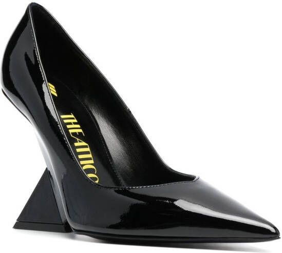 The Attico Pumps met bewerkte hak Zwart