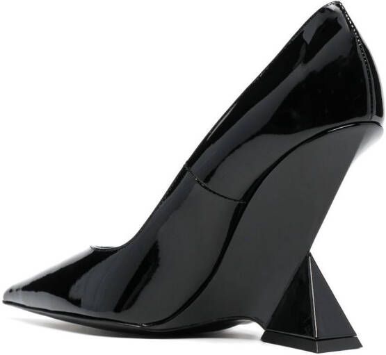 The Attico Pumps met bewerkte hak Zwart