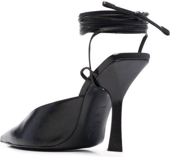 The Attico Pumps met enkelbandje Zwart