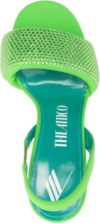 The Attico Sandalen met open neus Groen