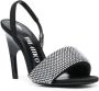 The Attico Sandalen verfraaid met kristallen Zwart - Thumbnail 2