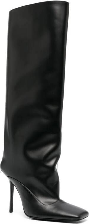 The Attico Sienna laarzen met vierkante neus Zwart