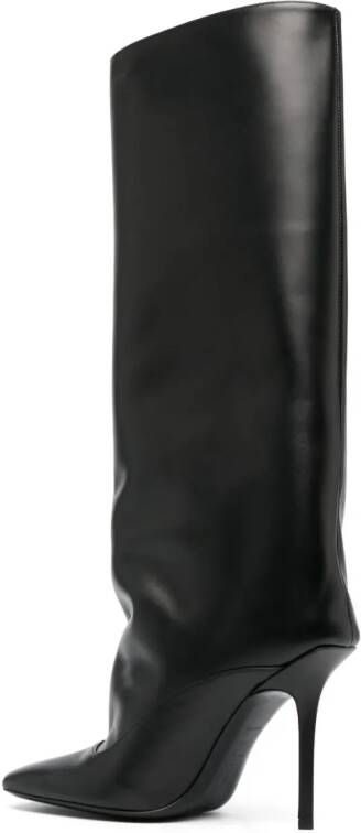 The Attico Sienna laarzen met vierkante neus Zwart