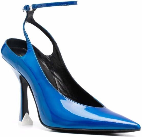 The Attico Slingback pumps met puntige neus Blauw