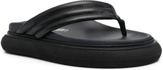 The Attico Teenslippers met chunky zool Zwart