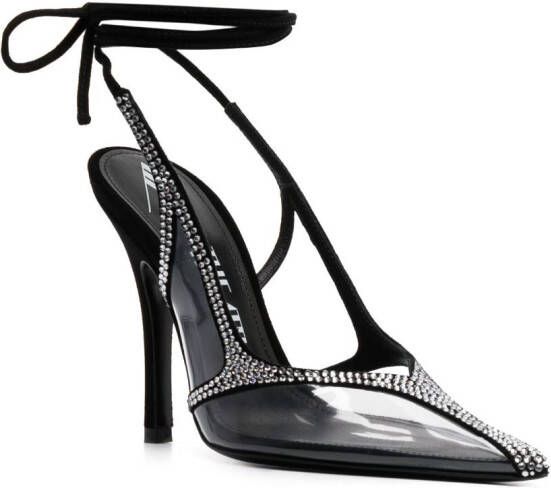 The Attico Pumps verfraaid met kristallen Zwart