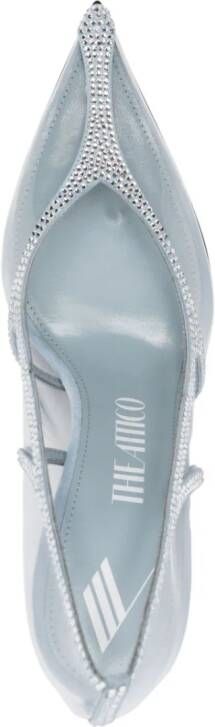 The Attico Venus 105 pumps met kristallen Beige