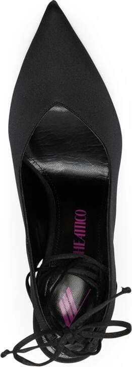 The Attico Venus slingback muiltjes Zwart