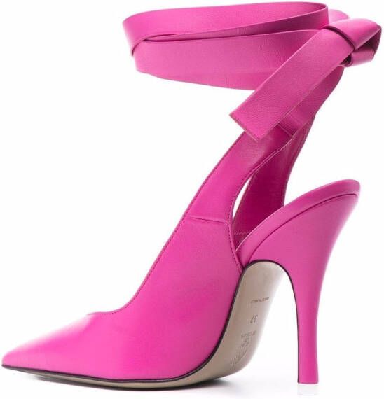 The Attico Venus slingback pumps Roze