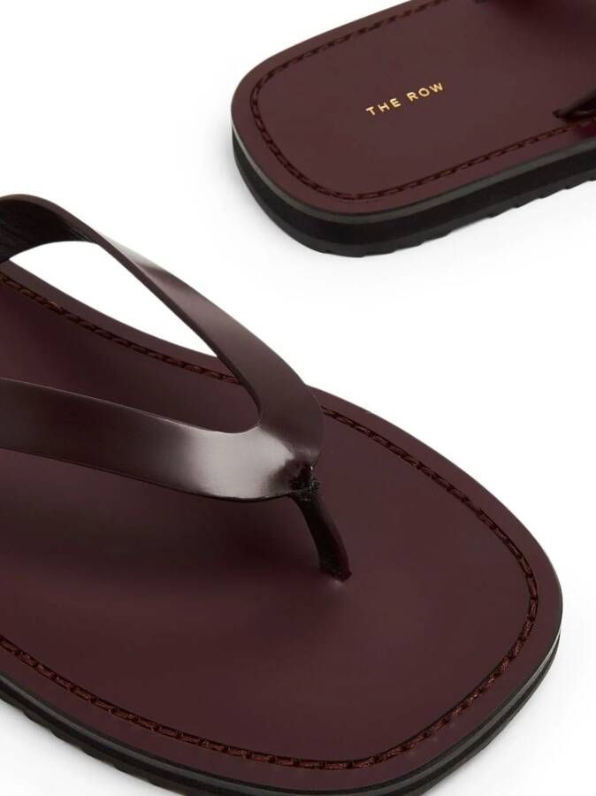 The Row City thong-strap flip-flops Rood