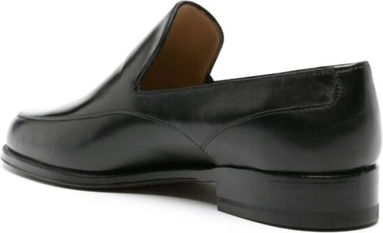 The Row Enzo lakleren loafers Zwart