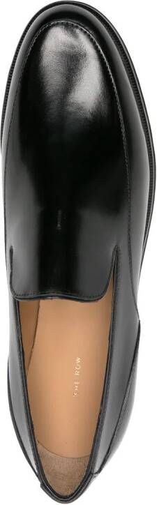 The Row Enzo lakleren loafers Zwart