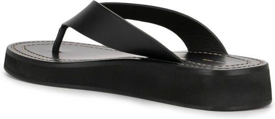 The Row Ginza sandalen met plateauzool Zwart