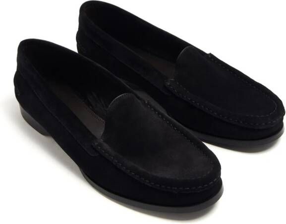 The Row Ruth suède loafers Zwart