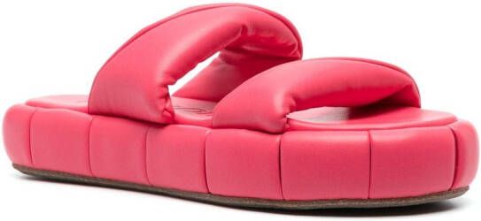 Themoirè Air platform slippers Roze