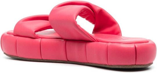 Themoirè Air platform slippers Roze