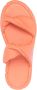 Themoirè Gewikkelde teenslippers Oranje - Thumbnail 4