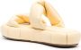 Themoirè Phoenix gedraaide slippers Geel - Thumbnail 3