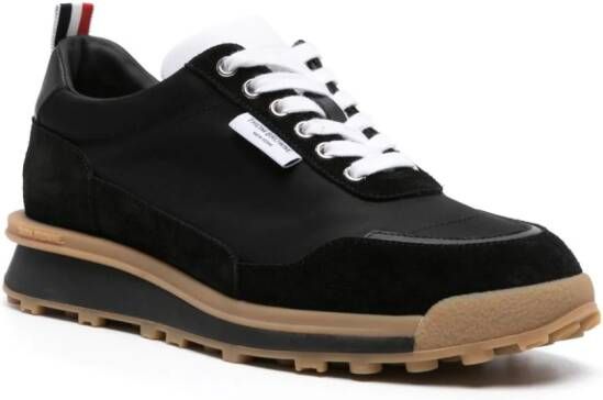 Thom Browne Alumni sneakers met vlakken Zwart