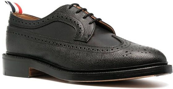 Thom Browne Bewerkte longwing brogues Zwart