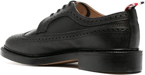 Thom Browne Bewerkte longwing brogues Zwart