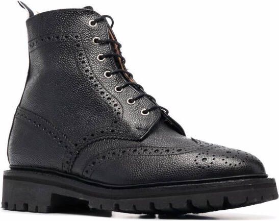 Thom Browne Brogue veterlaarzen Zwart