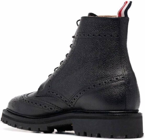 Thom Browne Brogue veterlaarzen Zwart