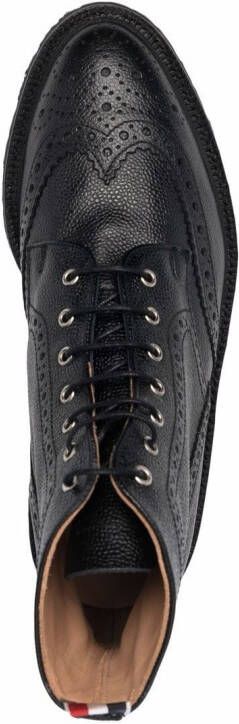 Thom Browne Brogue veterlaarzen Zwart